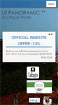 Mobile Screenshot of hotellepanoramic.com